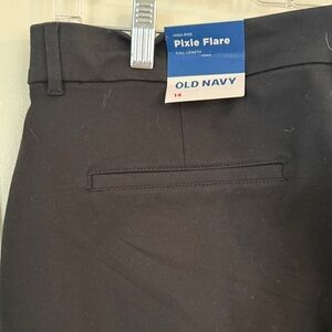 Black Pixie Flare Dress Pants - Smooth Pockets